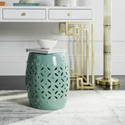Safavieh Lattice Coin Indoor/Outdoor Garden Patio Stool, Blue
