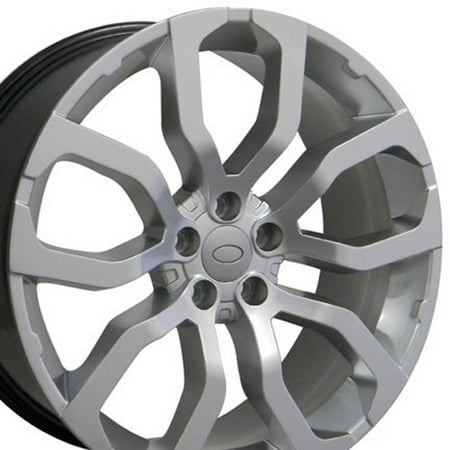 22x10 Wheel Fits Land Rover - Range Rover Style Hyper Silver Rim