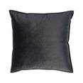 thumbnail image 1 of Seat Cushion Cover Solid Color Velvet Replacement Velvet Solid Color Soft Decorative Reusable Zipper Sofa Pillow Case Accessories Black 45x45cm, 1 of 7