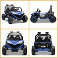 thumbnail image 4 of OTTORD 24 V Ride on Car UTV 2 Seater, 2x200W Electric Car Truck with Metal Frame, Brake&Gas Pedal, EVA Tires,3 Speed (Blue)), 4 of 8