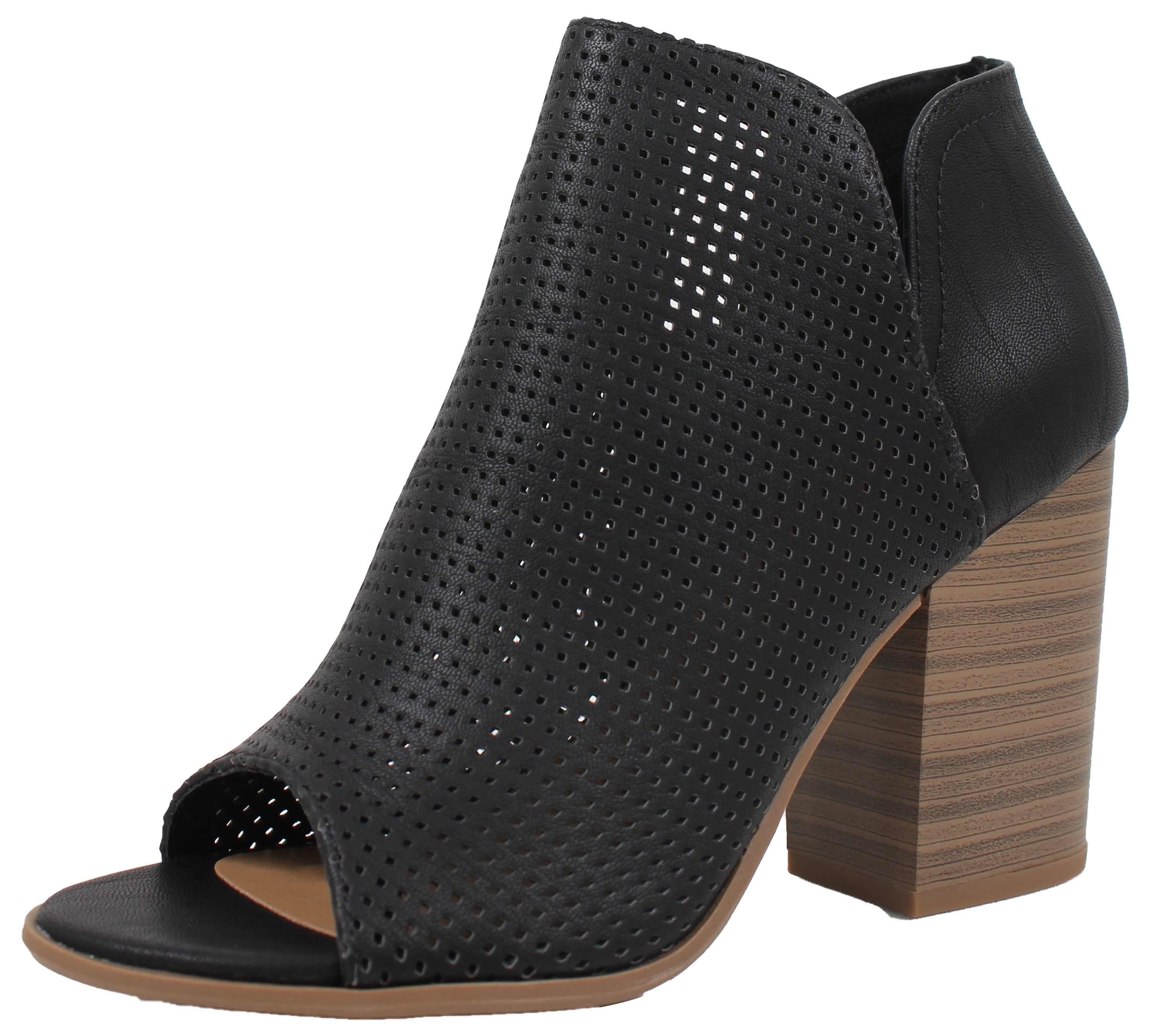 Soda Women's Open Toe Perforated 