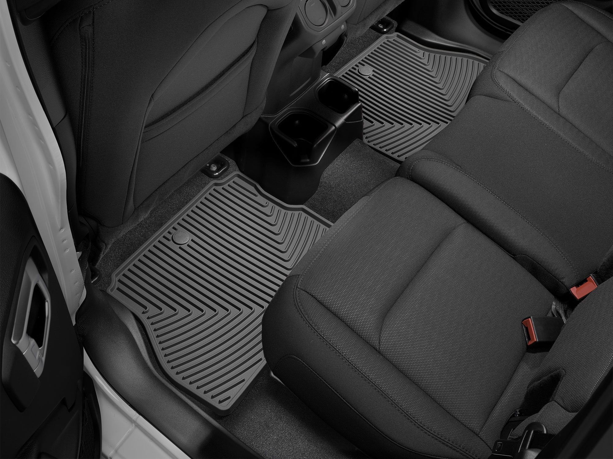 WeatherTech All-Weather Floor Mats compatible with W476 - 2nd Row, Black