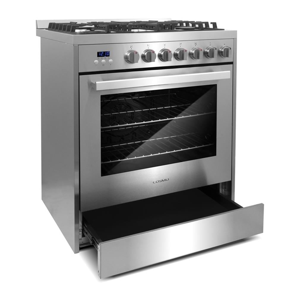 Pemberly Row 30 in. 5.0 cu. ft Single Oven Gas Range with 5 Burner Cooktop