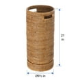 thumbnail image 4 of Kouboo La Jolla Rattan Round Handmade Umbrella Holder Freestanding Cane Stand Decorative, Catch, Stand For Entryway, Honey Brown, 4 of 15