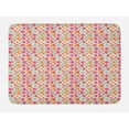 thumbnail image 1 of Pastel Bath Mat, Geometric Simplistic Pattern with Colorful Circles in Squares Funky and Retro Style, Plush Bathroom Decor Mat with Non Slip Backing, 29.5" X 17.5", Multicolor, by Ambesonne, 1 of 2