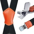 thumbnail image 4 of MOJOGO Men's X Shape Suspenders Casual Adjustable Elastic 1.5 In Wide Braces with 4 Strong Clips Beige Free Size, 4 of 5