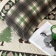 thumbnail image 4 of Green Essen Rustic Quilt Sets Queen/Full Size Lodge Bedding Set Reversible Microfiber Moose Bear Bedspread Plaid Coverlet Cabin Decor, 1 Quilt & 2 Pillow Shams, 4 of 6