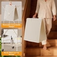 thumbnail image 6 of Laundry Basket with Wheels:88L Rolling Laundry Cart Foldable Metal Frame Dirty Clothes Laundry Hamper 36"H 4 Caster 2 Brake Waterproof Removable Liner Carry Handle for Dorm Laundry Room,Cream, 6 of 18