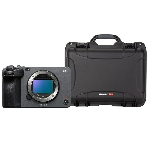Sony Alpha FX3A Cinema Line Full-Frame Camera (Body Only) Bundle with Hard Case with 920 Molded Interior Hard Case with Foam Insert and Lid Organizer (2 Items)
