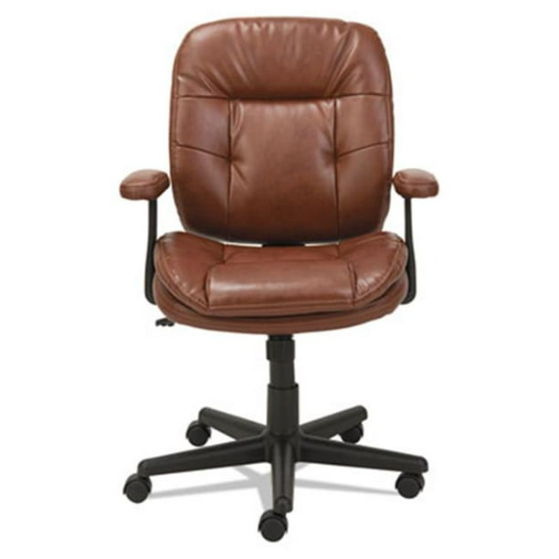 Oif ST4859 Swivel & Tilt Leather Task Chair, Fixed T-Bar Arms