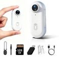 thumbnail image 1 of MUOXUEQN Cámara Mini con Pulgar, Cámara Portátil Manos Libres, con Cordón Magnético, Almacenamiento Grande de 128GB, Adecuada para Perspectiva de Mascotas, Ciclismo, Senderismo, Vlogging y Vida, 1 of 8