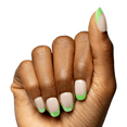 thumbnail image 3 of Olive & June Instant Mani Maximalist Short Round Press-On Nails, Lime Chrome French, 42 Pieces, 3 of 9