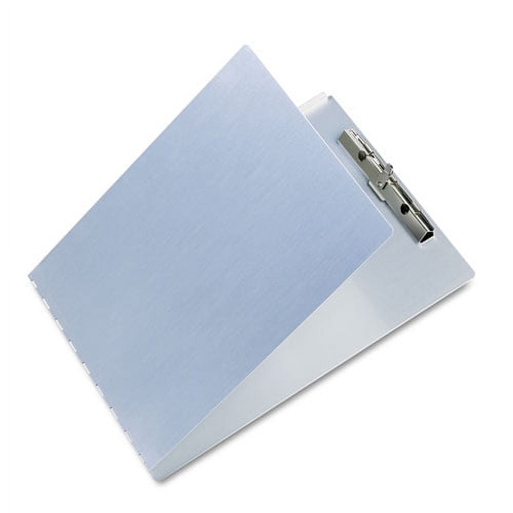 Aluminum Clipboard with Writing Plate, 0.5" Clip Capacity, Holds 8.5 x 11 Sheets, Silver | Bundle of 2