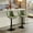 Green, variant on Roundhill Furniture Kovyn Contemporary Adjustable Barstool with Faux Leather Swivel Seats, Set of 2, Blue