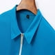 thumbnail image 5 of Blusa y camisa de manga larga con cuello vuelto para hombre, camisa deportiva de color liso con solapa y cremallera, blusa de manga larga con solapa para hombre, 5 of 8