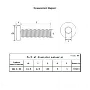 Metuja M6-1.0 x 20mm,50-Pack Silver Flat Head Hex Socket Cap Screw Bolts,304 Stainless Steel,Fully Threaded M6 Bolt,Metric Fasteners for Furniture