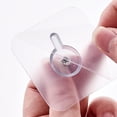 thumbnail image 5 of 1 Pcs Adhesive Hooks Screw Hanging Wall Hooks Transparent Waterproof Reusable Seamless Sticky Hooks for Stainless Steel Magnetic Knife Holder(5.8 x 3.8cm), 5 of 8