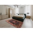 thumbnail image 4 of Ahgly Company Indoor Square Traditional Orange Salmon Pink Persian Area Rugs, 3' Square, 4 of 6