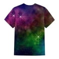 thumbnail image 4 of Womens Galaxy Space Print T-Shirts Short Sleeve Crewneck Graphic Tees Casual Summer Fashion Tops 2025, 4 of 5