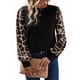 thumbnail image 1 of Camisas de Larga para Mujer, Blusas Raglán con Bloques de Color, Camisetas Básicas Informales de Cuello Redondo, Ropa de Moda de Otoño Negro XL, 1 of 10