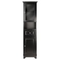 thumbnail image 3 of Winsome Wood Alps Tall Cabinet with Glass Door, Black Finish, 3 of 11