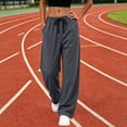 thumbnail image 7 of yillto Womens Sweatpants Plus Size Casual Wide Leg Elastic Waist Drawstring Loose Jogger Sweatpant M-5XL, 7 of 7