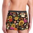 thumbnail image 3 of Uemuo Sunflowers Mushrooms Pattern Men's Boxer Briefs,Trunk Anti-Chafing,Comfortable, Durable, and Stylish Underwear-Small, 3 of 9