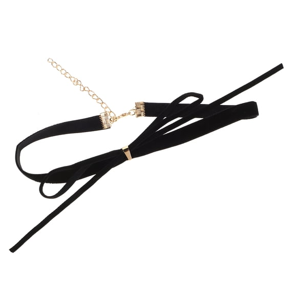 DESIGNICE Choker Necklace for Women Black Fabric Black Choker Necklaces for Woman 1Pack