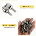 thumbnail image 7 of Masteelf 16Pcs U Shape Wire Rope Clips Steel Wire Rope Clamps Cable Fasteners, 7 of 7