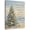 Christmas Tree-a, variant on Winter Bird on Snowy Branch Canvas Wall Art, Sparrow Perched on Snow Covered Pine Tree, Nature Wildlife Decor for Bedroom Living Room Bathroom