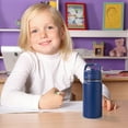 thumbnail image 2 of Fijinhom 12oz Kids Water Bottle with Straw, Stainless Steel, BPA-Free, Leak-Proof, Vacuum Insulated for School or Travel, Blue, 2 of 8