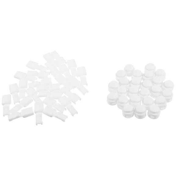 UKCOCO 1Set Plastic Shoelace Lock Buckles White Shoelace End Clasps Lightweight Cord Locks for Running Shoes