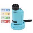 thumbnail image 2 of Kids Handheld Microscope, 60x To 180x Power LED Lighted Pocket Microscope Educational Puzzle Science Toy Children Mini Microscope, 2 of 8
