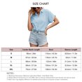thumbnail image 5 of Camisa con cuello vuelto dobladillo suelto de algodón transpirable informal suave elegante elegante de manga corta para trabajo de oficina ANGGREK Otros, 5 of 5