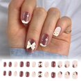 thumbnail image 5 of Acrylic Striped On Nails for Women and Girls Full Set 24 with Glue Design Nail Tips Kit, 5 of 7