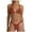 C569/Coffee, variant on XIYON Womens Bikini Sets High Cut 2Pcs Thong Swimsuit Tie Knot Ruched Swimwear Vacation Outfits Swimwear 2026