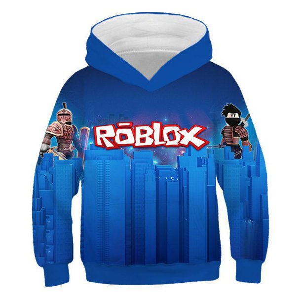 ROBLOX-suéter holgado con capucha para adultos y niños, suéter bidimensional con estampado Digital 3D periférico de animación de juego, nuevo