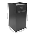 thumbnail image 2 of Miumaeov 40 Gallon Restaurant Trash Can Cabinet, 46" x 22" x 22" Wood Garbage Receptacle Indoor with Tray Holder, Commercial Wooden Trash Cabinet for Office School, 2 of 9