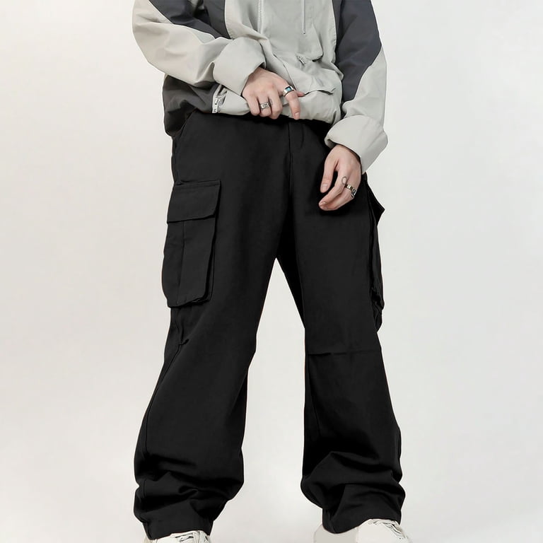 THDHVS Cargo Pants for Men,Men's Pants,Men Cargo Pants Drawstring