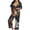 Dark Gray, variant on Halloween Pajamas Women 2 Piece Set Cute Funny Print Button Lapel Short Sleeve Sleepwear Matching Pants Outfit Soft Loungewear for Bedtime Lounging Fall Wear Parties Purple S