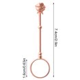 thumbnail image 4 of Clip de anillo Soporte de anillo manos libres de latón unisex con decoración ajustable Perchero para joyería de mano, 16 mm, oro rosa mate Scienceny HA003784-05, 4 of 6