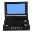 thumbnail image 2 of Reproductor de DVD portátil de 7 pulgadas, pantalla giratoria, TV recargable, cargador de coche, Gamepad 100-240V, enchufe europeo, 2 of 5