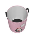 thumbnail image 5 of DouZhe Waterproof Collapsible Large Laundry Baskets, Cartoon New Year Bird Pink Penguin Prints Circular Hamper with Handles, 5 of 7