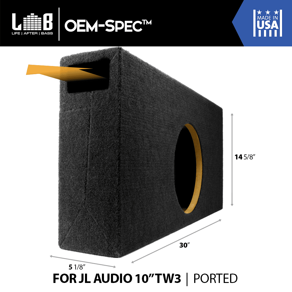 Q Power QBOMB12TB Dual 12-Inch Triangle Ported Subwoofer Box