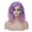 Ombre Purple, variant on SUCS Long Wigs for Women 26'' Black White Wig Cute Colorful Silver Hair Wig with Comfortable Wig Net Perfect Wigs for Party Halloween