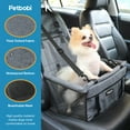 thumbnail image 4 of Petbobi Dog Car Seat Waterproof and Portable Pet Booster Carrier Seat with Safety Clip-On Leash and PVC Support Pipe for Small/ Medium Dog up to 15lbs, 4 of 8