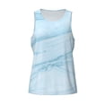 thumbnail image 4 of Gaeub Blue Marble Men's Athletic Tank Top, Workout Sleeveless Shirts, Running Tank Tops for Gym, Running, Training - 4X-Large, 4 of 9