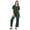 Heather( dark green), variant on Inkmeso Top Pajama Set Women Solid Sleepwear Pj Loungewear 2 Piece Set Nightwear
