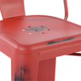thumbnail image 4 of Pemberly Row 29" Transitional Metal Bar Stools in Red (Set of 2), 4 of 9
