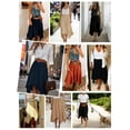 thumbnail image 3 of Airmenty Summer Skirts for Women Midi Skirt Flowy Elastic High Waisted Skirts Beach Skirt S-2XL, 3 of 5